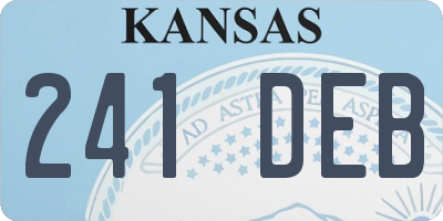 KS license plate 241DEB