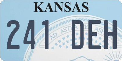 KS license plate 241DEH