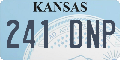 KS license plate 241DNP