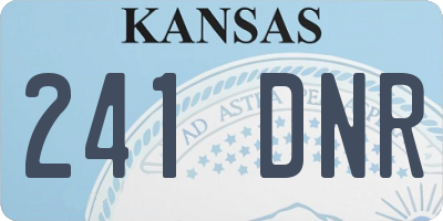 KS license plate 241DNR