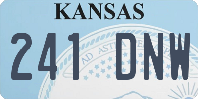 KS license plate 241DNW