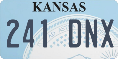 KS license plate 241DNX