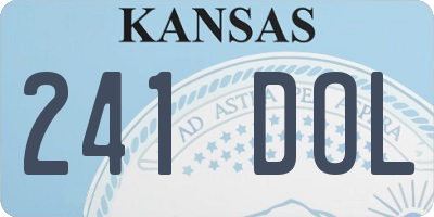 KS license plate 241DOL