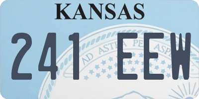 KS license plate 241EEW