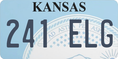 KS license plate 241ELG