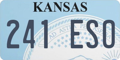 KS license plate 241ESO