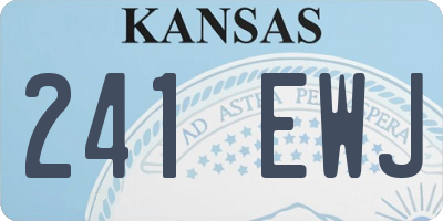 KS license plate 241EWJ