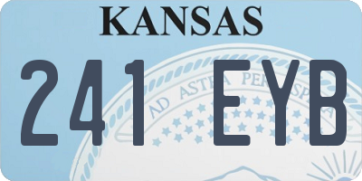 KS license plate 241EYB