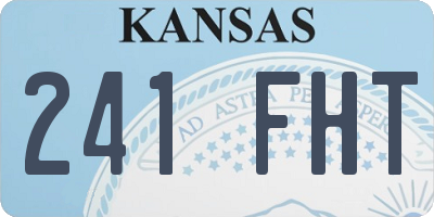 KS license plate 241FHT