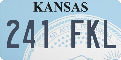 KS license plate 241FKL