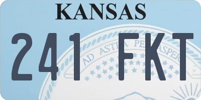 KS license plate 241FKT