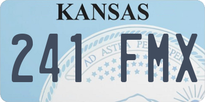 KS license plate 241FMX