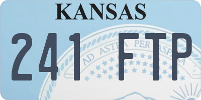 KS license plate 241FTP