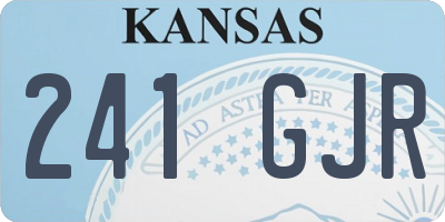 KS license plate 241GJR