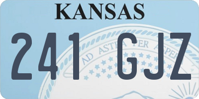 KS license plate 241GJZ