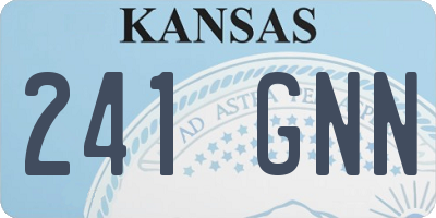 KS license plate 241GNN