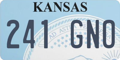 KS license plate 241GNO