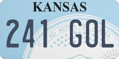 KS license plate 241GOL