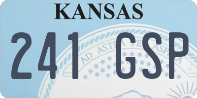 KS license plate 241GSP