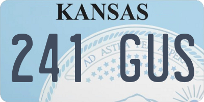 KS license plate 241GUS