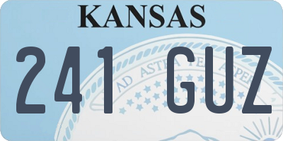 KS license plate 241GUZ