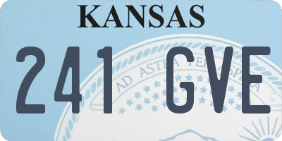 KS license plate 241GVE