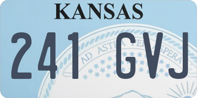 KS license plate 241GVJ