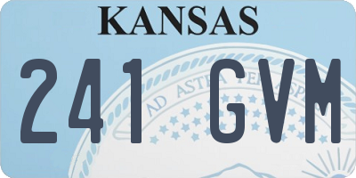 KS license plate 241GVM