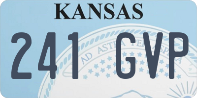 KS license plate 241GVP