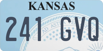 KS license plate 241GVQ