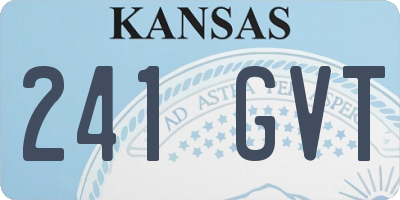 KS license plate 241GVT