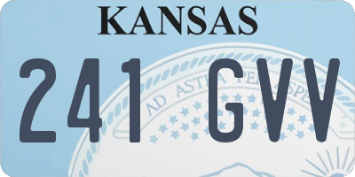 KS license plate 241GVV