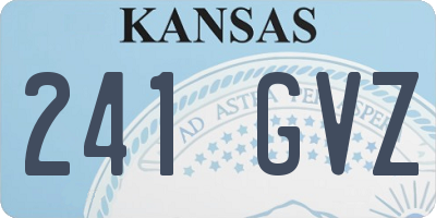 KS license plate 241GVZ