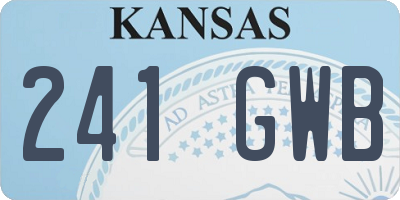 KS license plate 241GWB