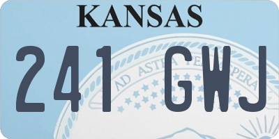 KS license plate 241GWJ