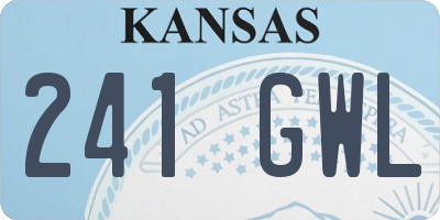 KS license plate 241GWL