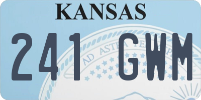 KS license plate 241GWM