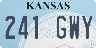 KS license plate 241GWY