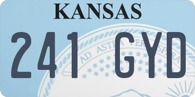 KS license plate 241GYD