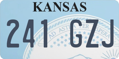 KS license plate 241GZJ