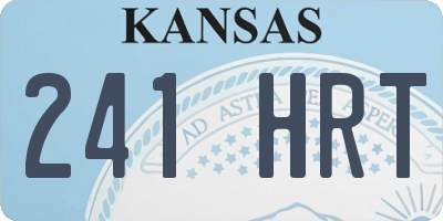 KS license plate 241HRT