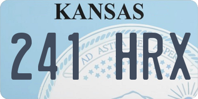 KS license plate 241HRX