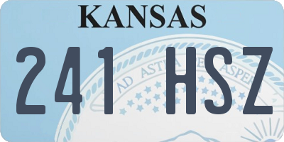 KS license plate 241HSZ