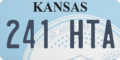 KS license plate 241HTA