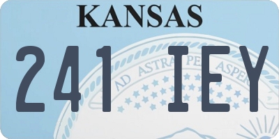 KS license plate 241IEY