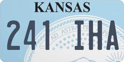 KS license plate 241IHA