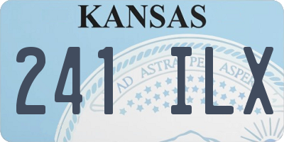 KS license plate 241ILX