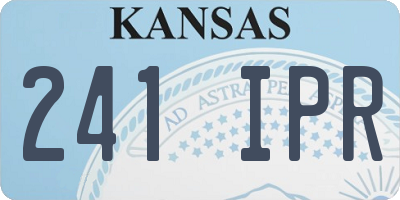 KS license plate 241IPR