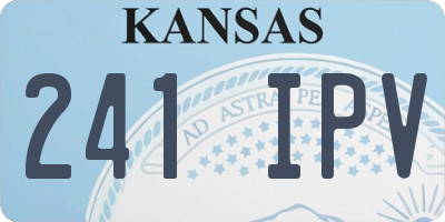 KS license plate 241IPV