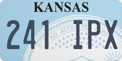 KS license plate 241IPX